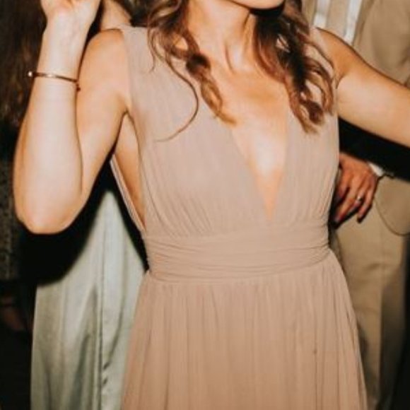 Lulu's Heavenly Hues Taupe Maxi Dress - Picture 5 of 6